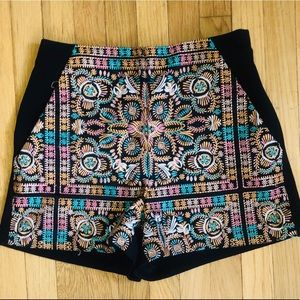 Topshop Patterned, Highwaisted Shorts